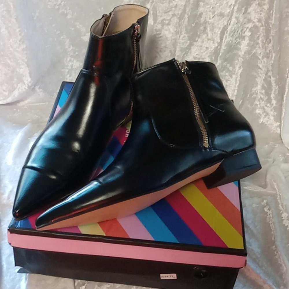 Black Flat Booties - image 3